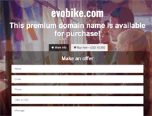 Tablet Screenshot of evobike.com